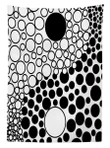 Abstract Retro Dots Black And White Design Printed Tablecloth Home Decor