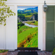 New Zealand's Nature And River Printed Door Cover Home Decor