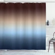 Gradual Color Change Modern Pattern Printed Shower Curtain Home Decor