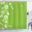 Spring Childish Art Printed Shower Curtain Home Decor