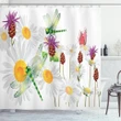 Daisy Field Spring Printed Shower Curtain Home Decor