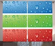 Water Drops On A Plastic Window Curtain Door Curtain Home Decor