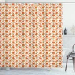 Forest Fauna And Flora Printed Shower Curtain Home Decor