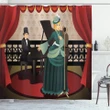 Singer And Pianist Performing Printed Shower Curtain Home Decor