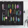 Autumn Forest Ecosystem Colorful Pattern Printed Shower Curtain Home Decor