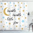 Bed Time Lullaby Concept Pattern Printed Shower Curtain Home Decor