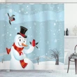 New Year's Eve Birds Printed Shower Curtain Home Decor