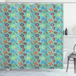 Funny Swim Float Rubbers Pattern Printed Shower Curtain Home Decor