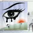 Surreal Avant Garde Art Eye Pattern Printed Shower Curtain Home Decor