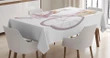 Pink Bike Flowers Art 3d Printed Tablecloth Home Decoration