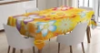 Vibrant Daisies Cheerful 3d Printed Tablecloth Home Decoration