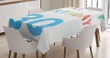 Happy 30th Birthday 3d Printed Tablecloth Home Decoration