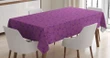 Circular Shape Dashes 3d Printed Tablecloth Home Decoration