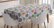 Vintage Ornate Circles 3d Printed Tablecloth Home Decoration