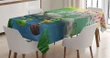 Duck And Frog In A Lake 3d Printed Tablecloth Home Decoration