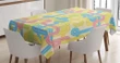 Labyrinth Pastel Color 3d Printed Tablecloth Home Decoration