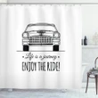 Vintage Automobile Shower Curtain Shower Curtain