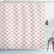 Big And Small Circles Dots Shower Curtain Shower Curtain
