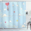 Balloons In Sky Shower Curtain Shower Curtain