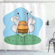 Character With Snorkel Shower Curtain Shower Curtain