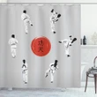 Men In Karate Clothes Moves Shower Curtain Shower Curtain