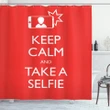 Keep Calm And Take A Selfie Shower Curtain Shower Curtain