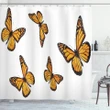 Gracious Winged Insect Shower Curtain Shower Curtain
