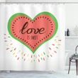 Love Is Heart Shower Curtain Shower Curtain