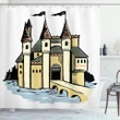 History Fantasy Fortress Shower Curtain Shower Curtain