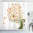 Abstract Autumn Tree Ornament Shower Curtain Shower Curtain