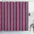 Colorful Retro Revival Shower Curtain Shower Curtain