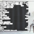 Chalky Stencil Shower Curtain Shower Curtain