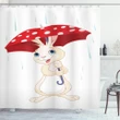 Little Animal With Umbrella Shower Curtain Shower Curtain