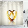 Pair Of Rings Marriage Shower Curtain Shower Curtain