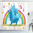 Cartoon Horse Shower Curtain Shower Curtain