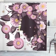 Floral Girl Nature Style Shower Curtain Shower Curtain