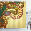 Blooming Colorful Petals Shower Curtain Shower Curtain