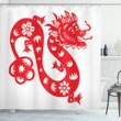 Japanese Art Dragon Shower Curtain Shower Curtain