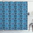 Vintage Blue Asian Shower Curtain Shower Curtain