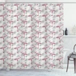 Roses And Flamingos Shower Curtain Shower Curtain