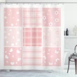 Squares Stars Hearts Shower Curtain Shower Curtain