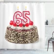Number Candles Cake Shower Curtain Shower Curtain