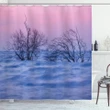 Wavy Sea During Twilight Shower Curtain Shower Curtain