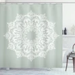 Damask Floral Motifs Shower Curtain Shower Curtain