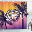 Palm Trees With Sun Shower Curtain Shower Curtain