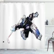 Goalkeeper Playing Game Shower Curtain Shower Curtain