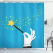 Magician Wand Spreading Stars Shower Curtain Shower Curtain
