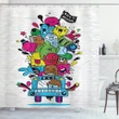 Back To School Monsters Shower Curtain Shower Curtain