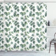 Watercolor Eucalyptus Art Shower Curtain Shower Curtain