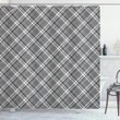 Tartan Geometrical Shower Curtain Shower Curtain